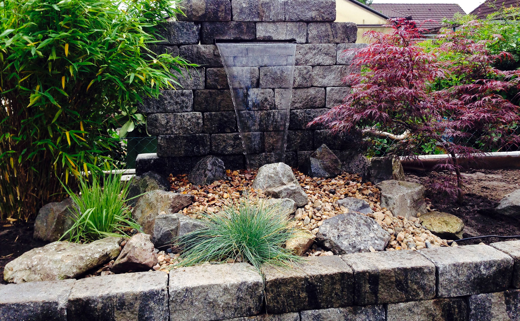 Wasserfall im Garten Delmenhorst